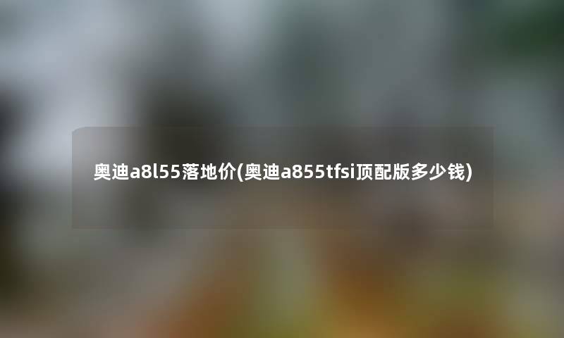 奥迪a8l55落地价(奥迪a855tfsi顶配版多少钱) 奥迪a8l55落地价(奥迪a855tfsi顶配版多少钱)