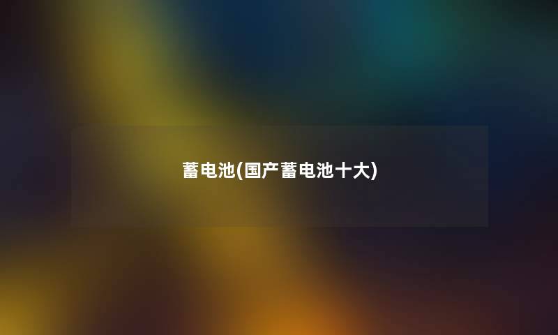 蓄电池(国产蓄电池一些) 蓄电池(国产蓄电池一些)