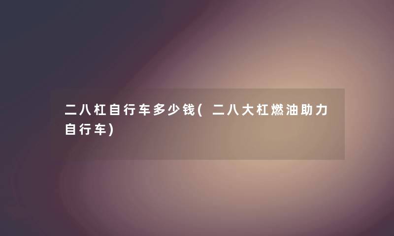 二八杠自行车多少钱(二八大杠燃油助力自行车) 二八杠自行车多少钱(二八大杠燃油助力自行车)